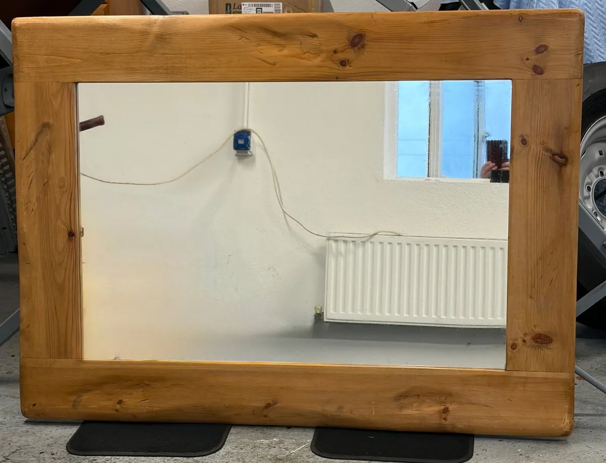 Large Solid Wooden  Mirror