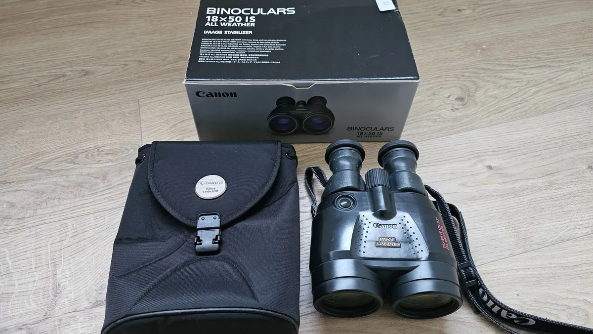 Canon 18x50 IS UD Binoculars Image Stabilised - Image 1
