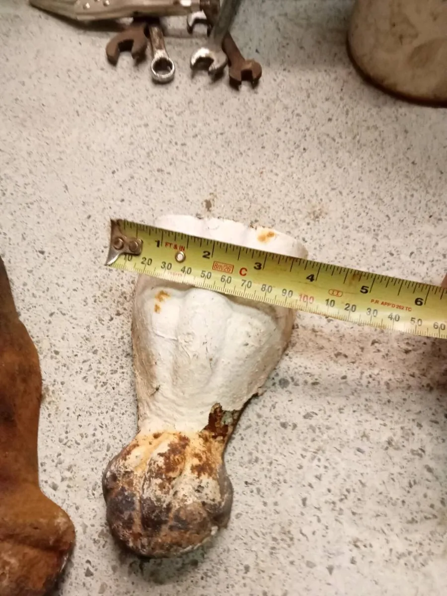 Four cast iron bath legs - Image 4
