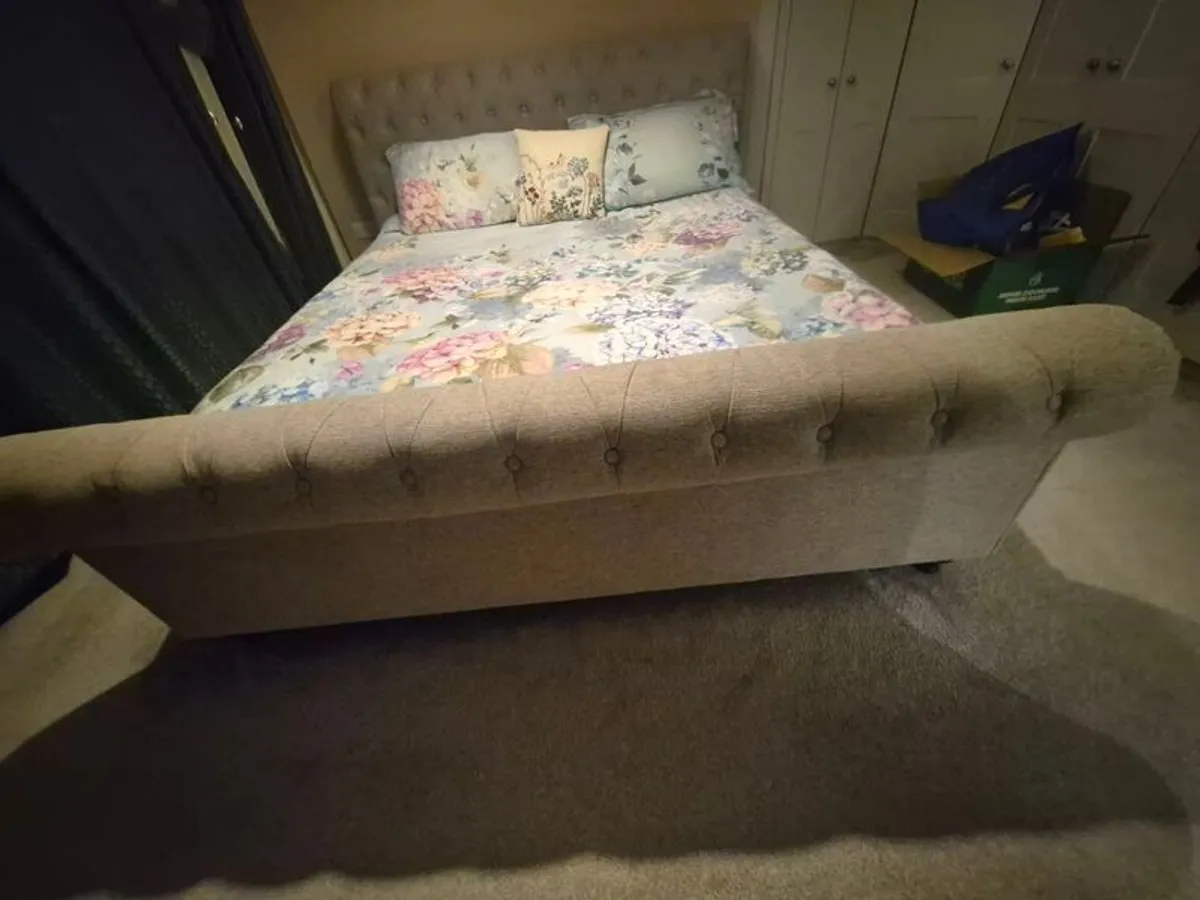 Karma Grey Superking bed frame - Image 2