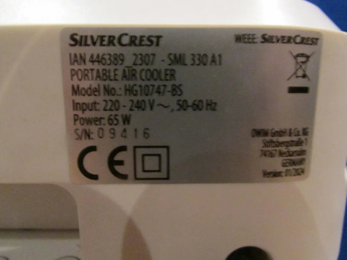 Silver Crest Portable Air Cooler - Image 2