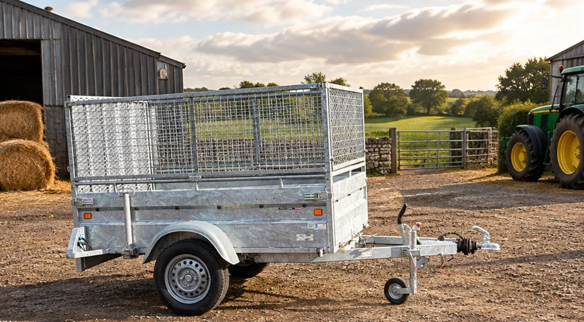 2025 lidre 7”2 ft x4”2 ft single axle mesh trailer - Image 1