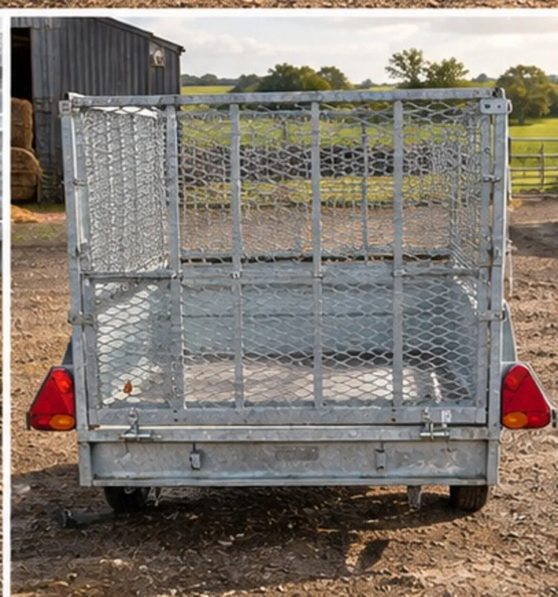 2025 lidre 7”2 ft x4”2 ft single axle mesh trailer - Image 4