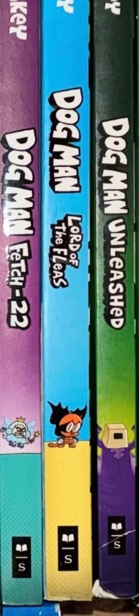 Dav Pilkey Dog Man 3 Book Bundle (Books 2 - Image 1