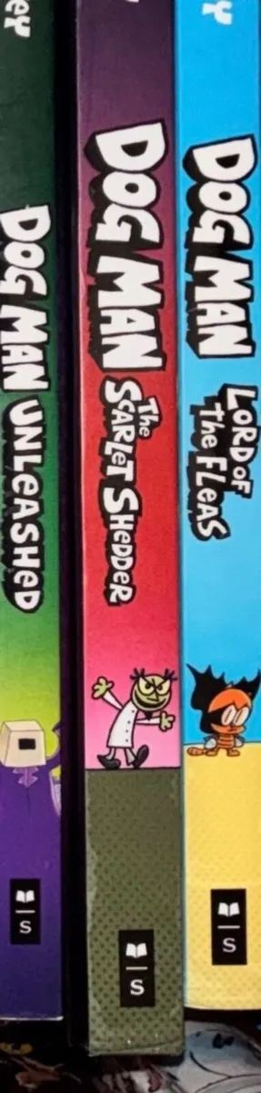 Dav Pilkey Dog Man 3 Book Bundle (Books 2 - Image 1