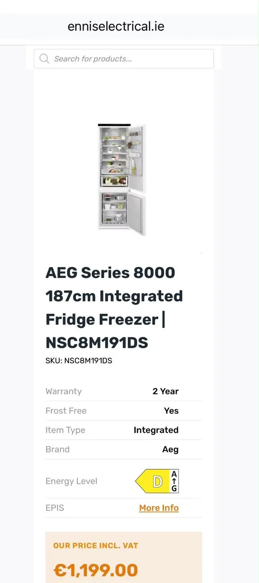 integrated Fridge / freezer - Image 3