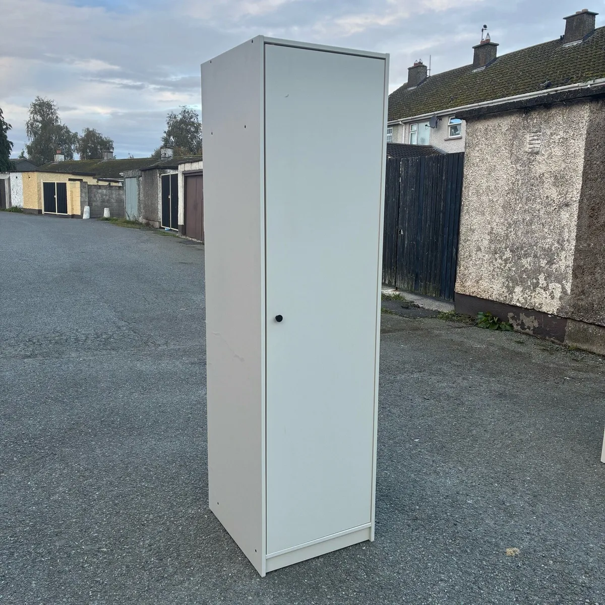 Single Light Grey Wardrobe & Chest of Drawers - Image 2
