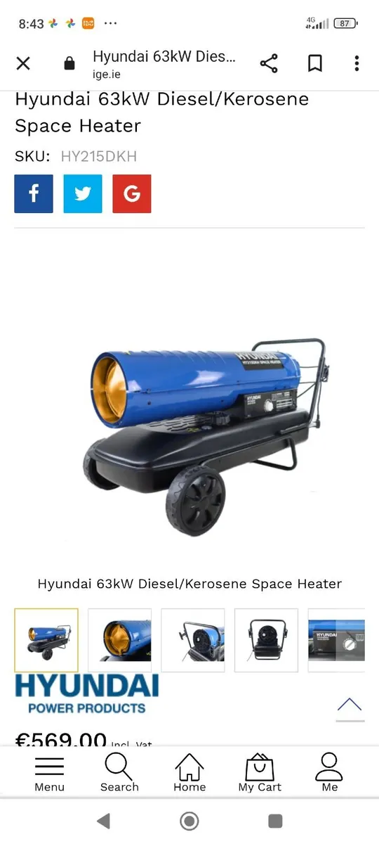 Hyundai Kerosene Heater - Image 2