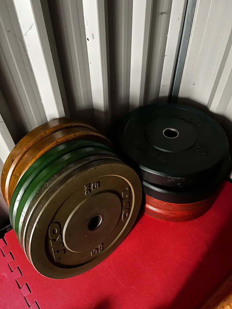 150kg Olympic bumper weight set