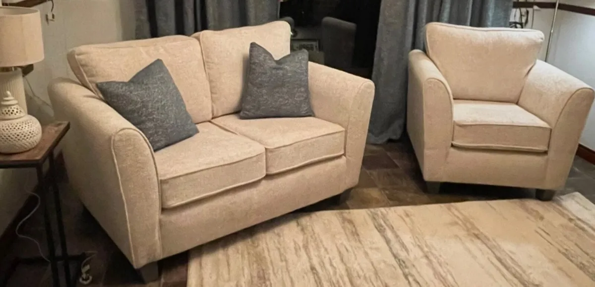 Sofa- 2 seater and armchair