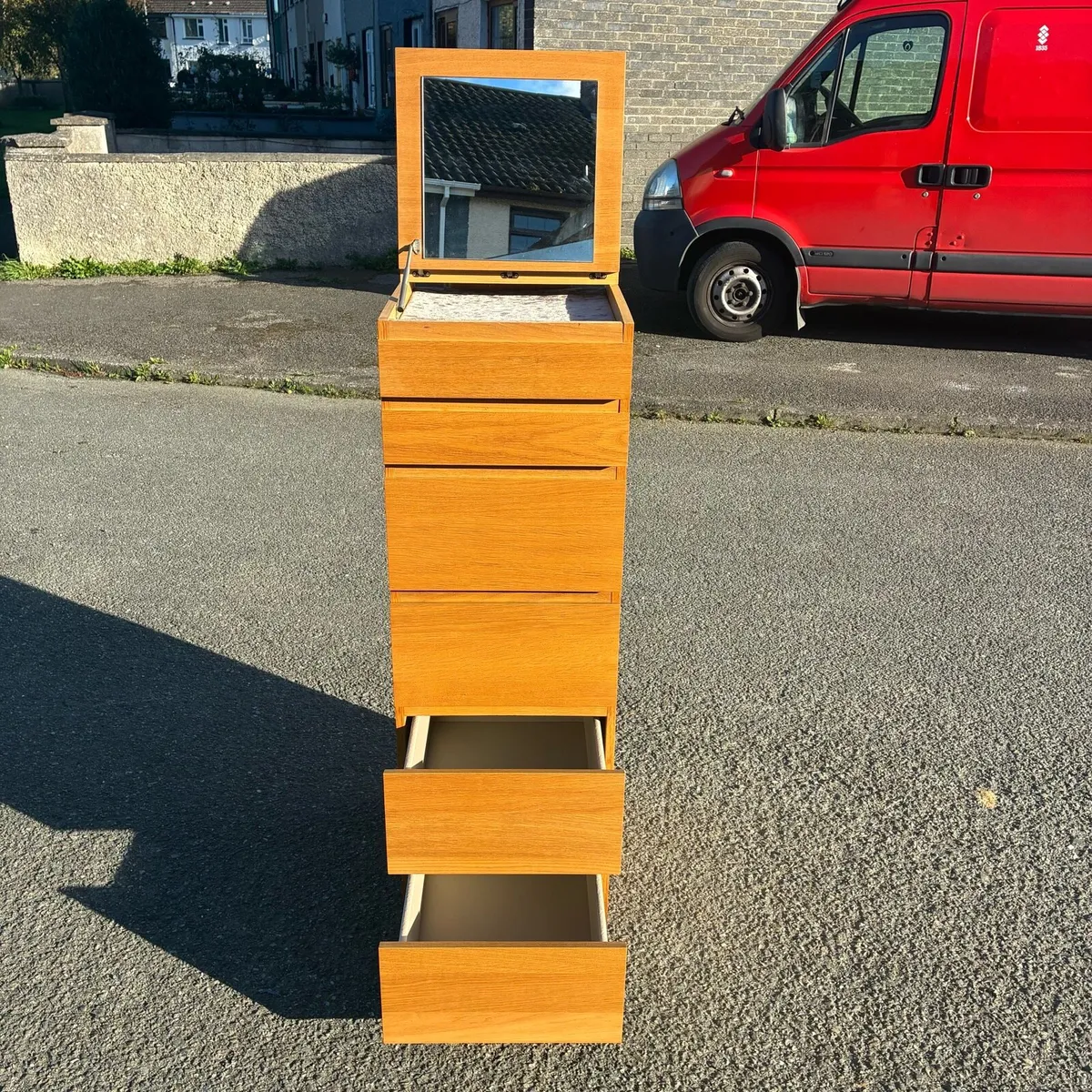 Tall Malm Chest of 6 Drawers with mirror - Image 1