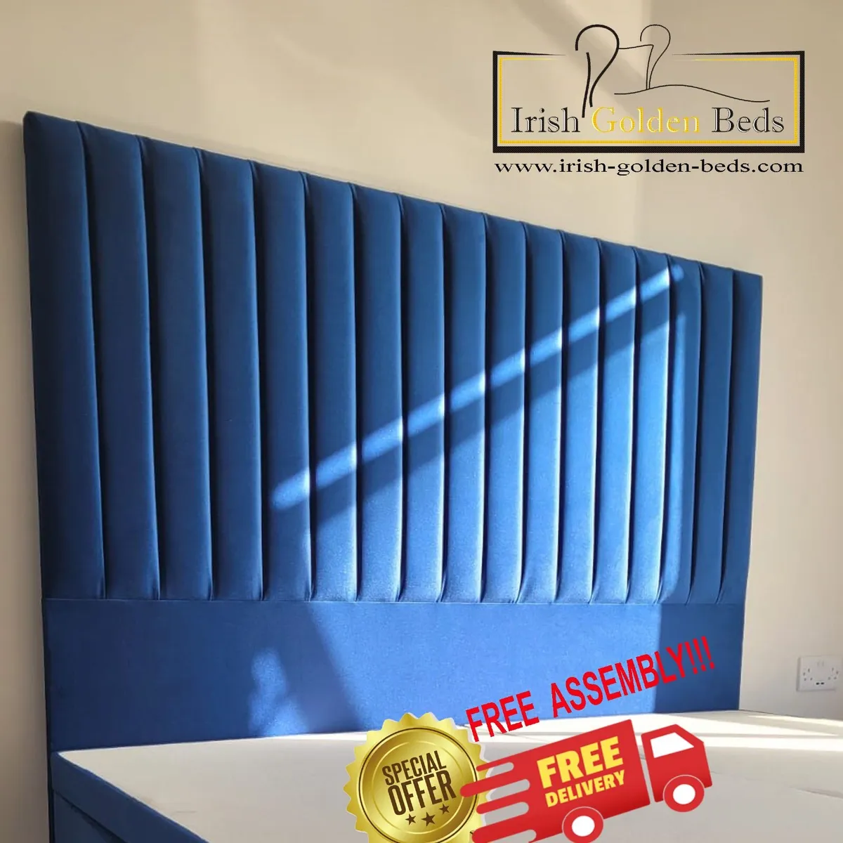 bed frame and headboard, free delivery - Image 1