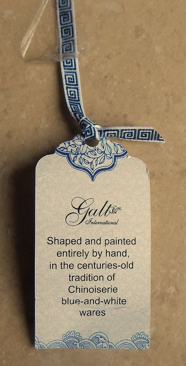 Galt International Hand Painted Ceramic Ginger Jar - Image 4