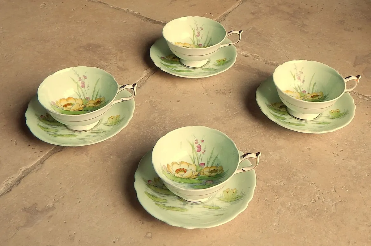 Vintage Paragon Fine Bone China Cups & Saucers - Image 1