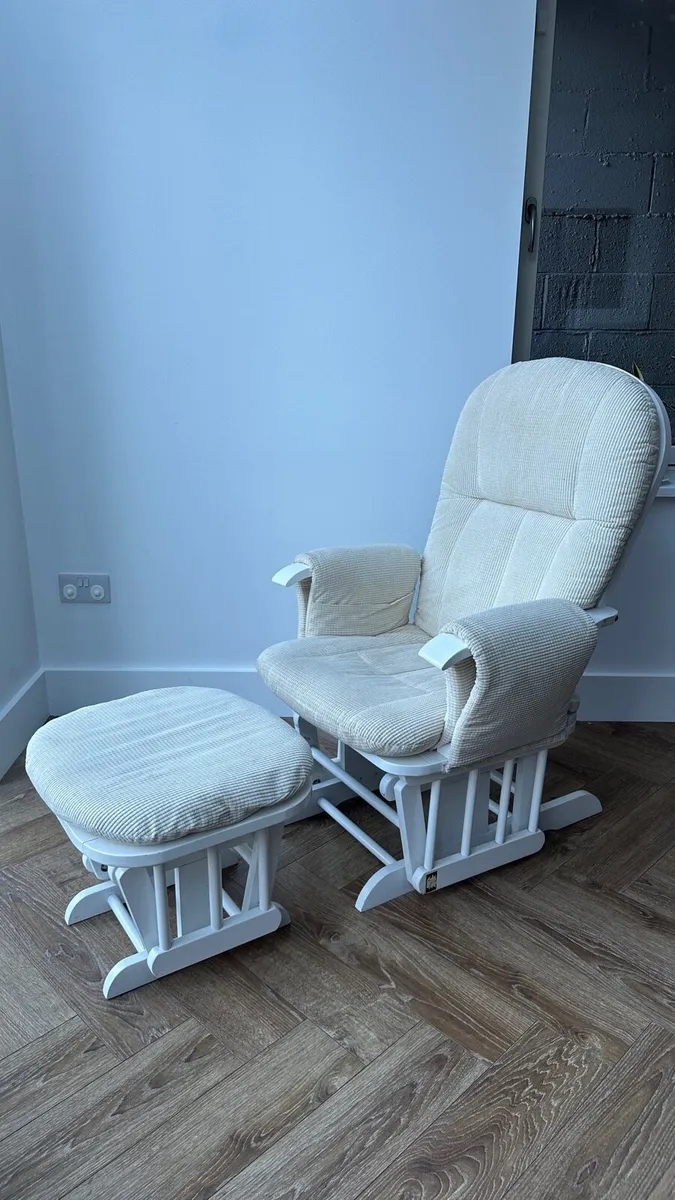 Tutti Bambini Glider Chair and Footstool - Image 1