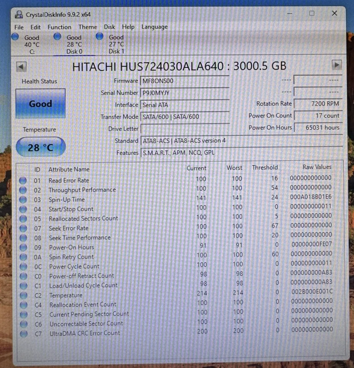 Hitachi HGST 3TB HDD 7200RPM 3.5" SATA - Image 3