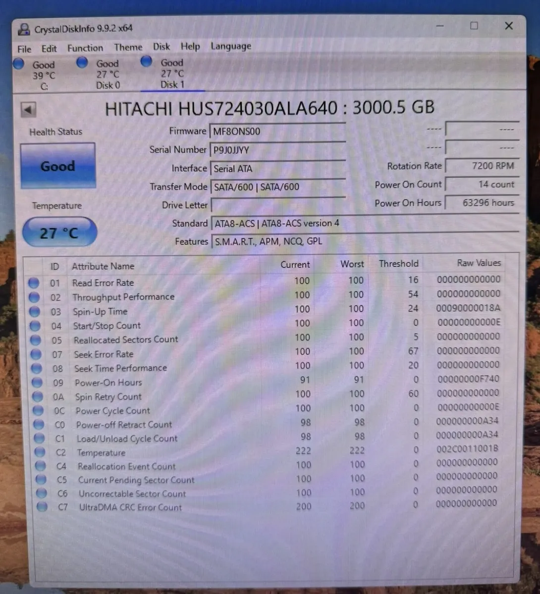 Hitachi HGST 3TB HDD 7200RPM 3.5" SATA - Image 4