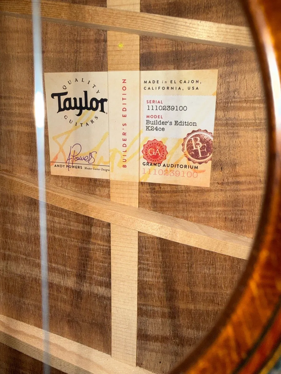 TAYLOR BUILDER’S EDITION K24ce - KONA BURST 🎸 - Image 4