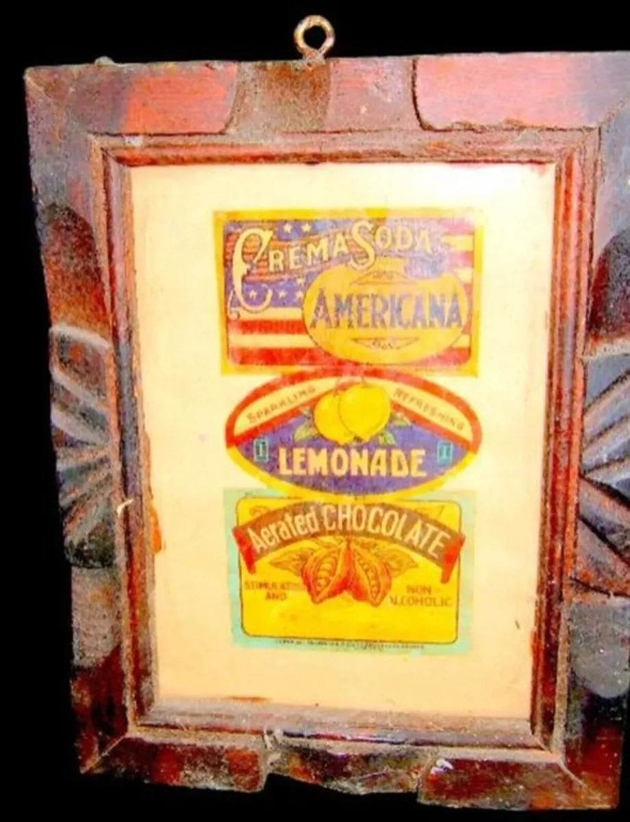 Vintage Framed Duckworth & Co Soda Labels - Image 2