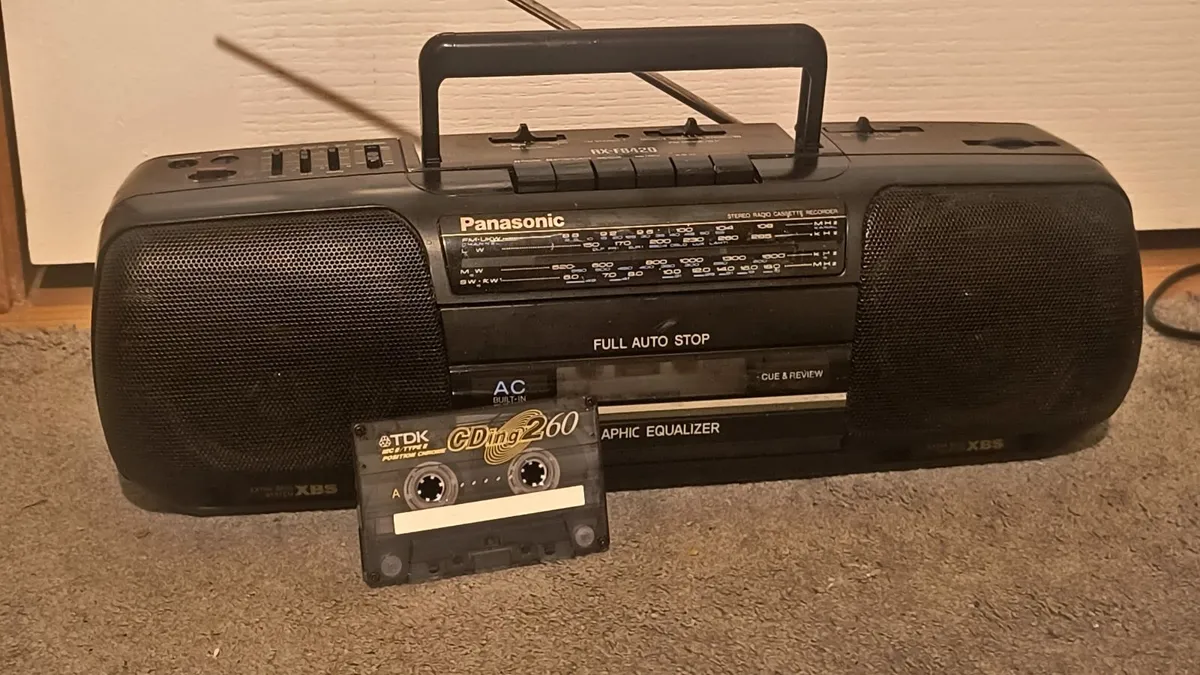 Cassette recorder, boombox, radio,  FM  Panasonic - Image 1