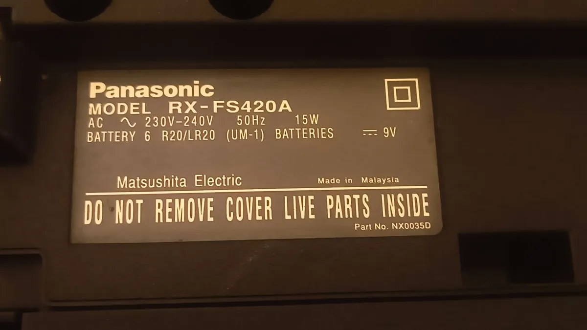Cassette recorder, boombox, radio,  FM  Panasonic - Image 3