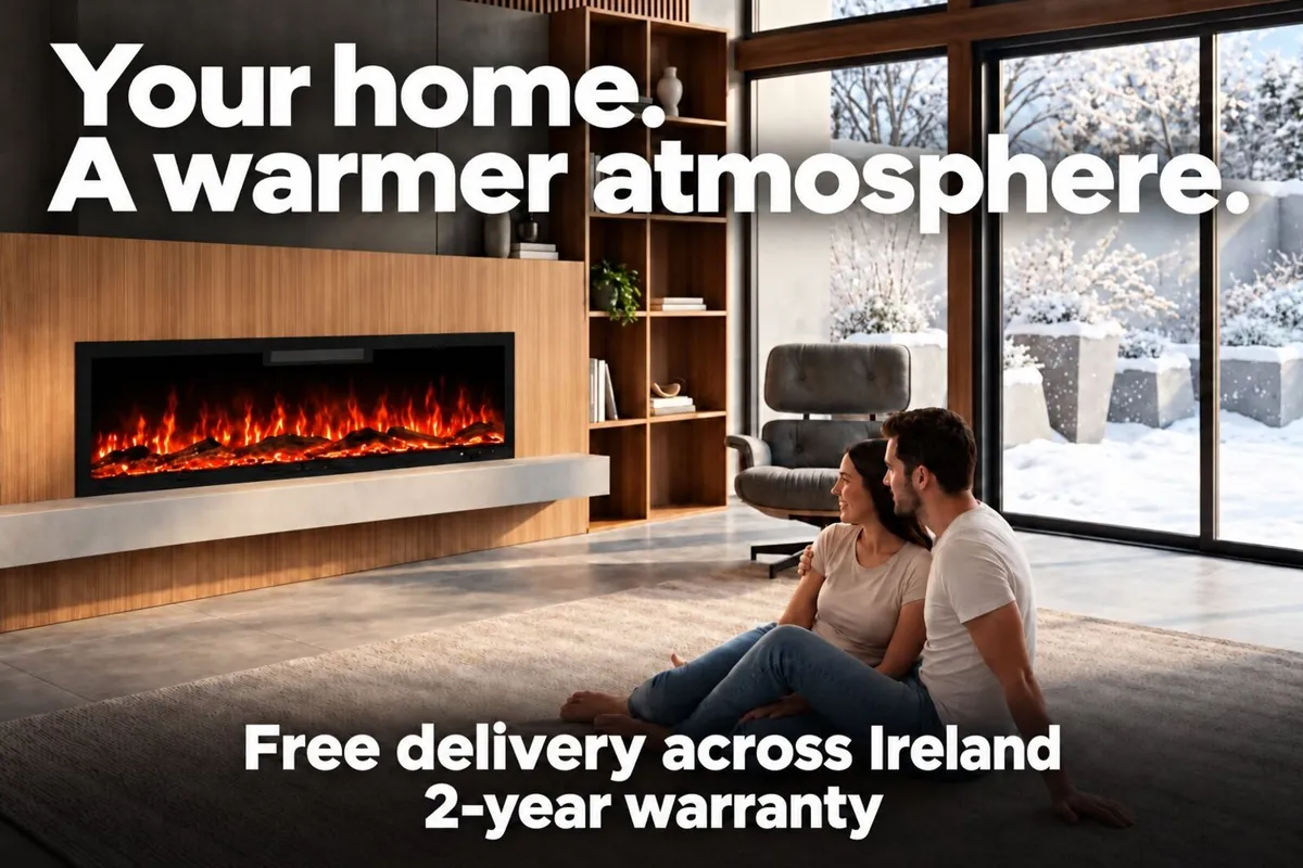 50" Electric fireplace. FREE delivery all Ireland - Image 1