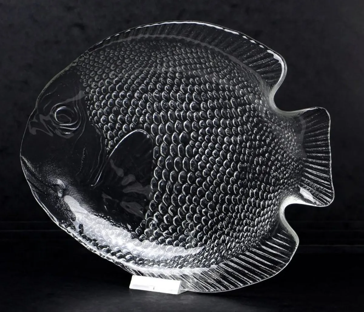 Vintage Arcoroc France Glass Fish Serving Platter - Image 3