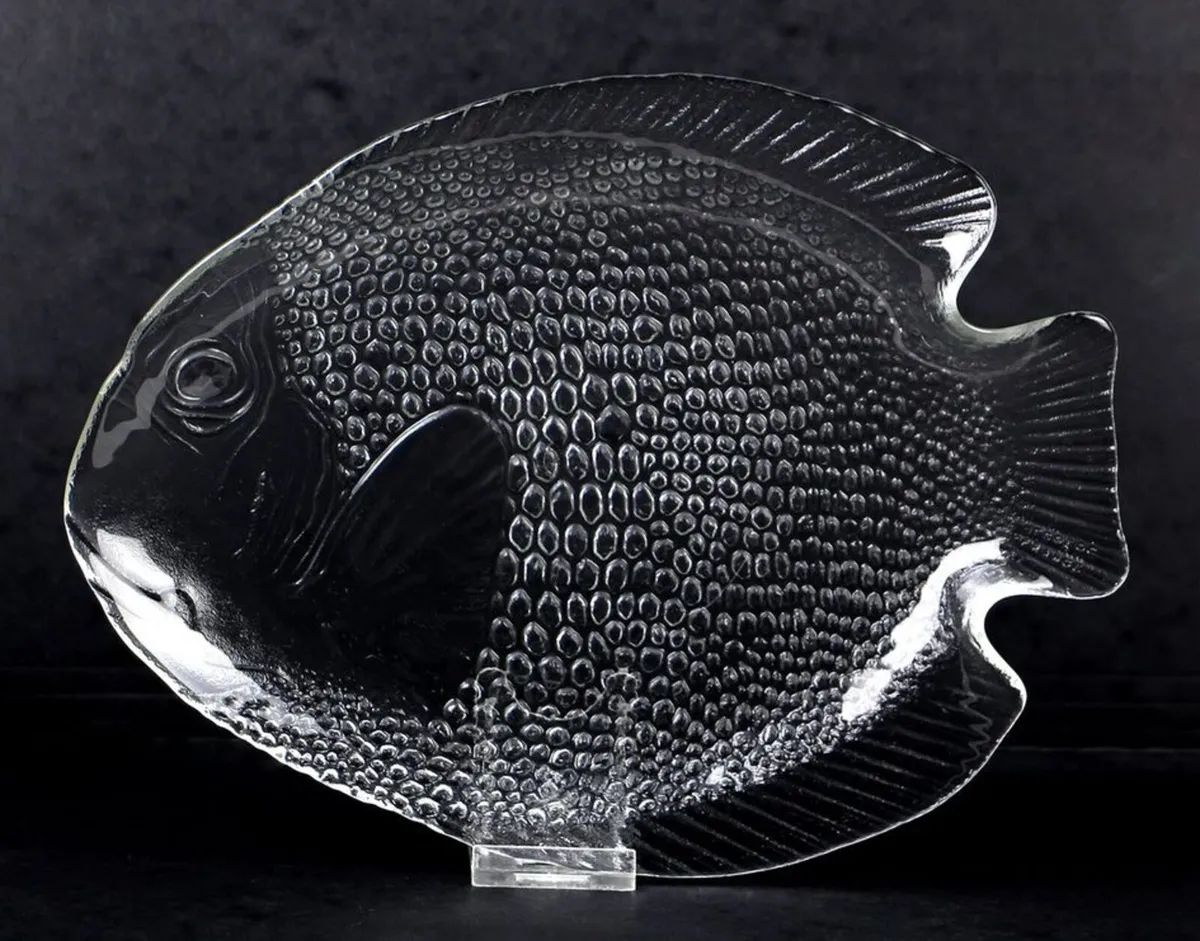 Vintage Arcoroc France Glass Fish Serving Platter - Image 4