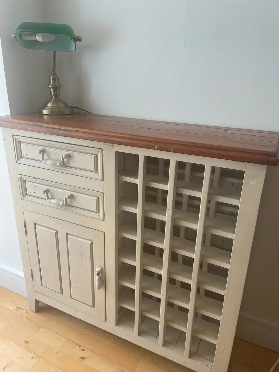 Cream wooden Drinks cabinet - Image 1