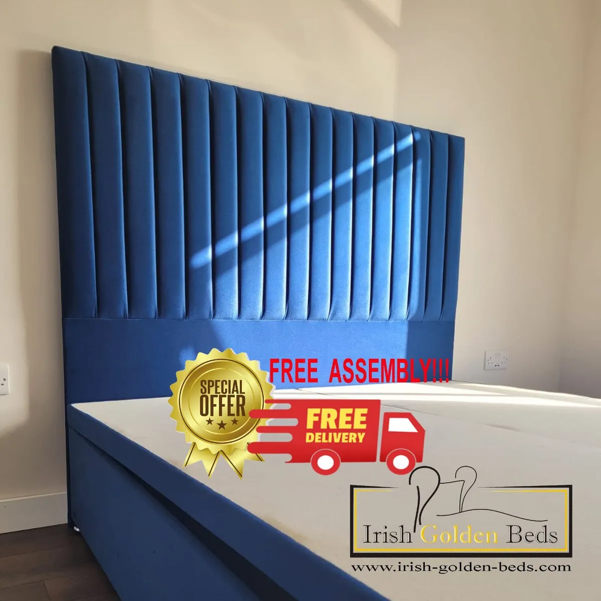 bed frame and headboard, free delivery - Image 3