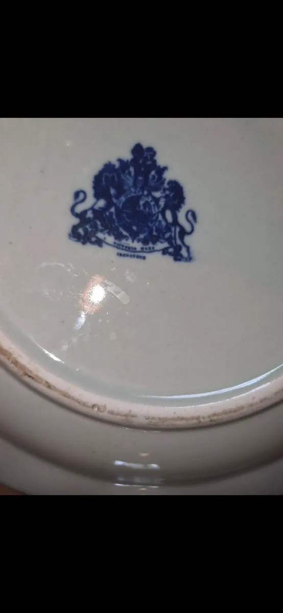 Antique Ironstone platter - Image 2