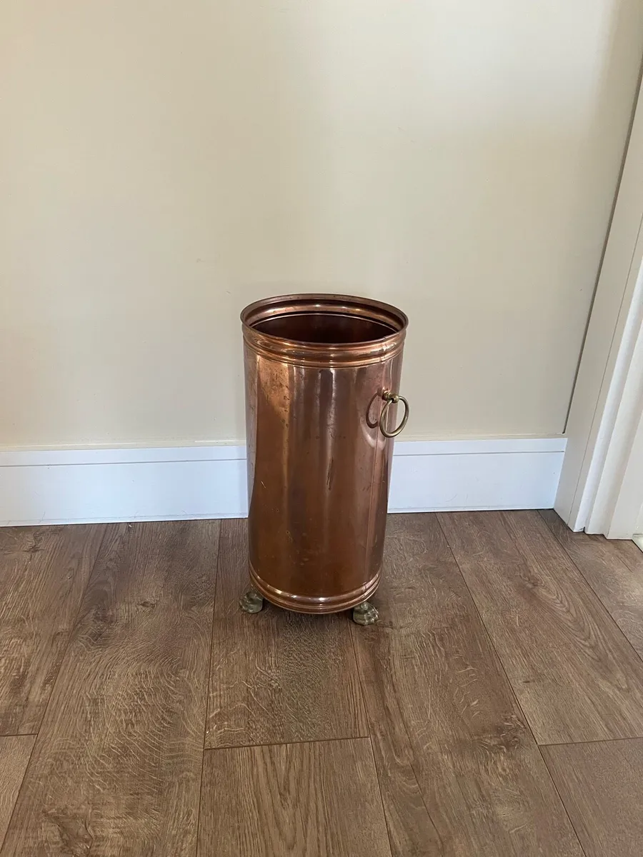 Vintage Copper Umbrella Stand - Image 3