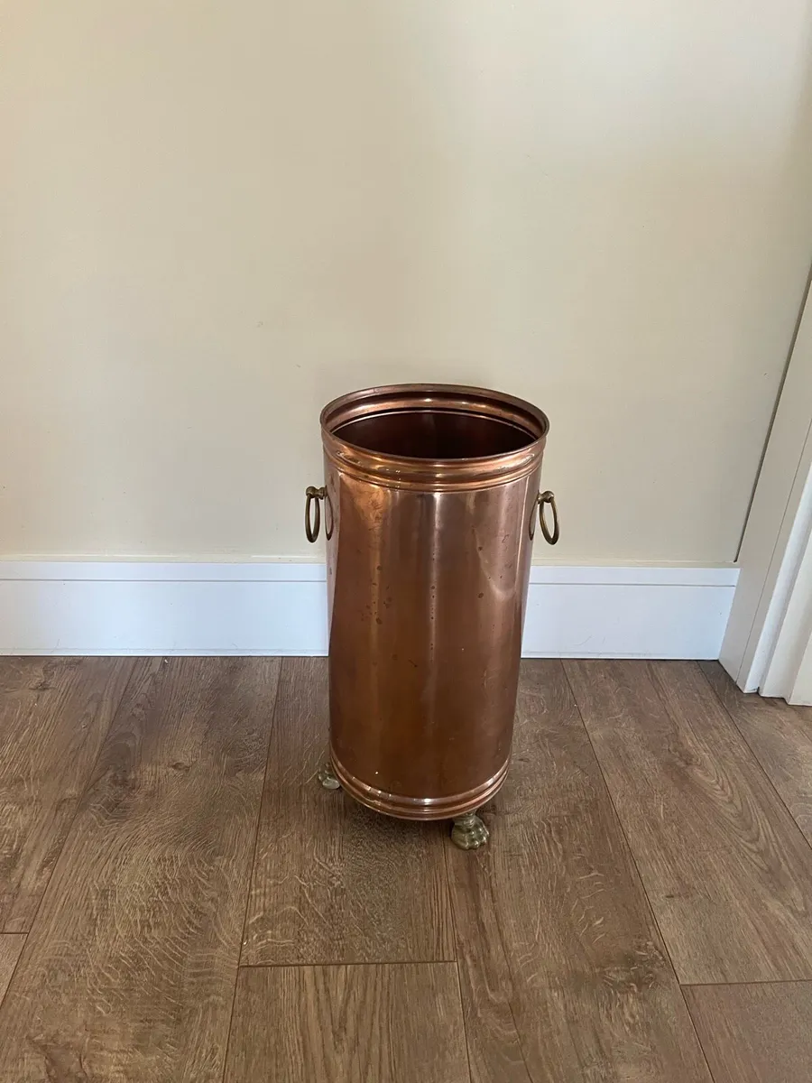 Vintage Copper Umbrella Stand - Image 4