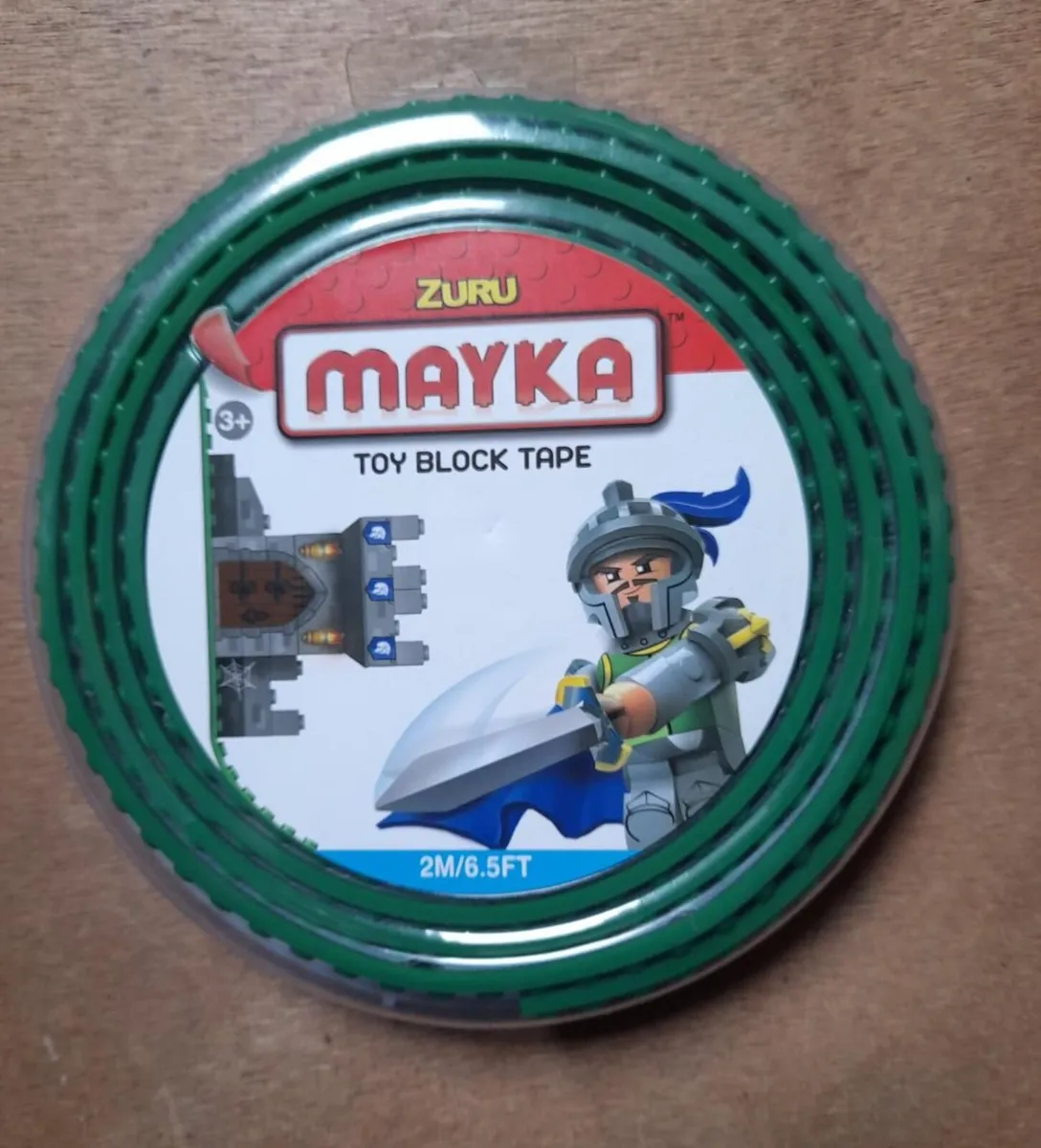 New: Mayaka tape 2M stud in green and pink - Image 1