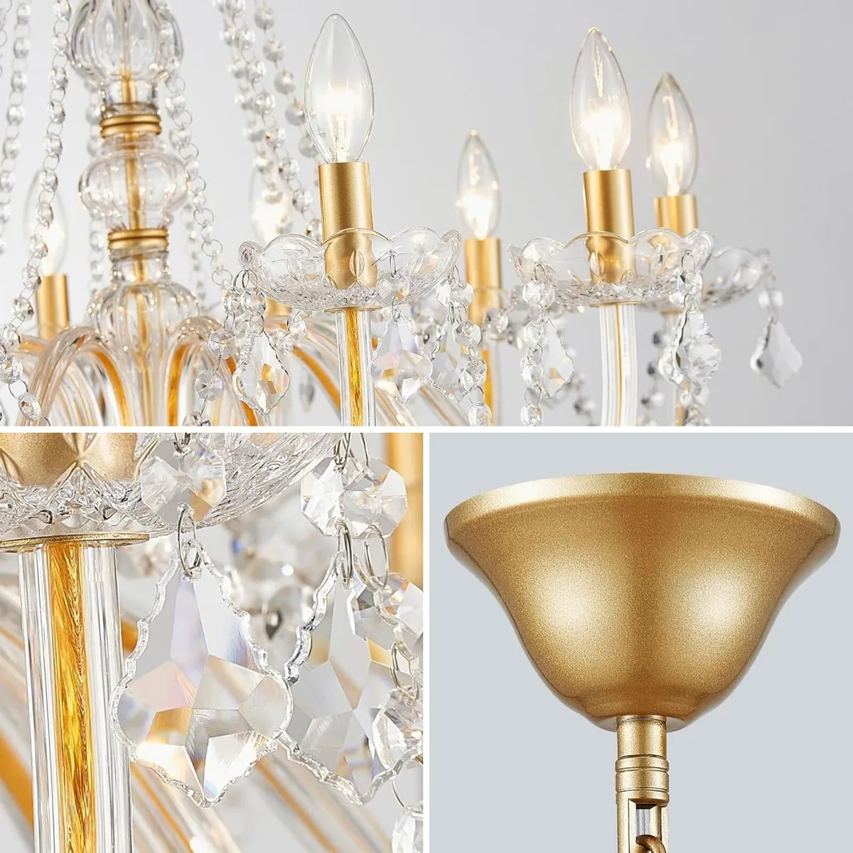 Chandelier 10-Light Contemporary Ceiling Light - Image 4