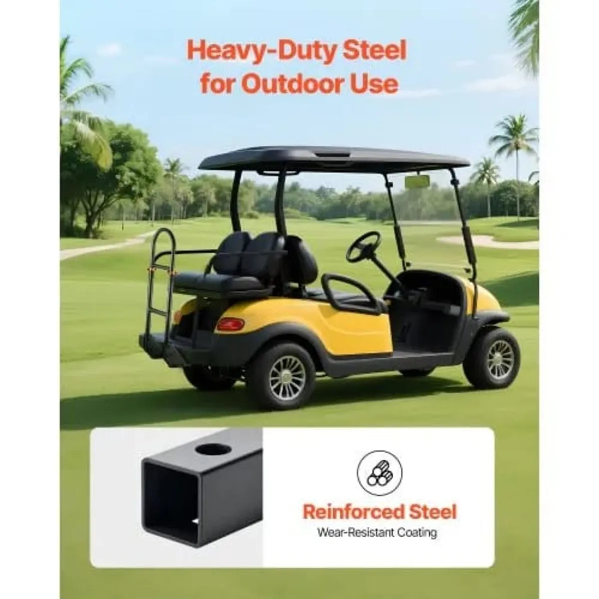 Golf Cart Grab Bar, 450 x 235 x 905 mm, Compatible - Image 4
