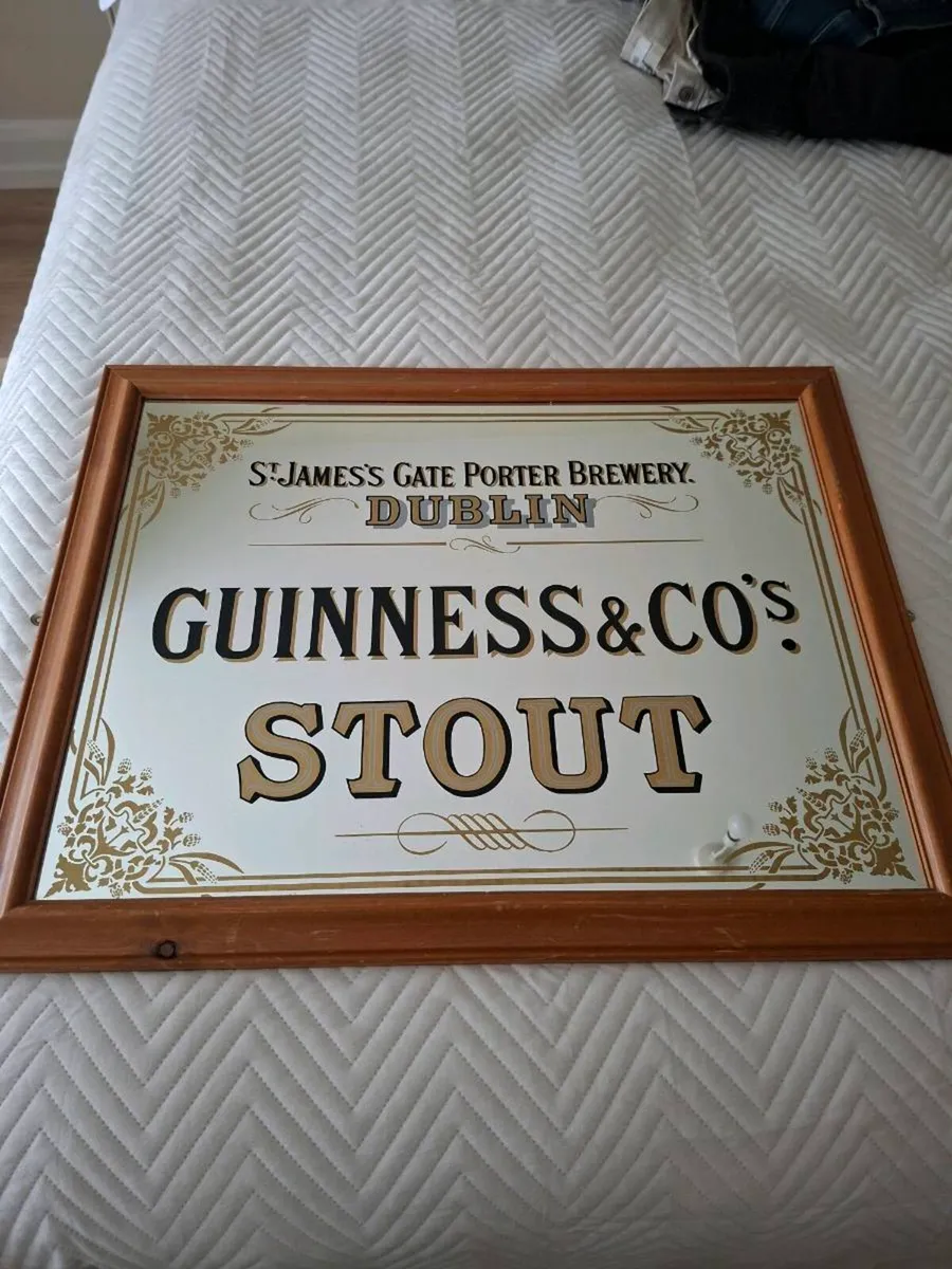 Antique Guinness Mirror - Image 1