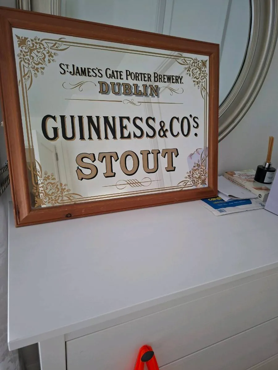 Antique Guinness Mirror - Image 2