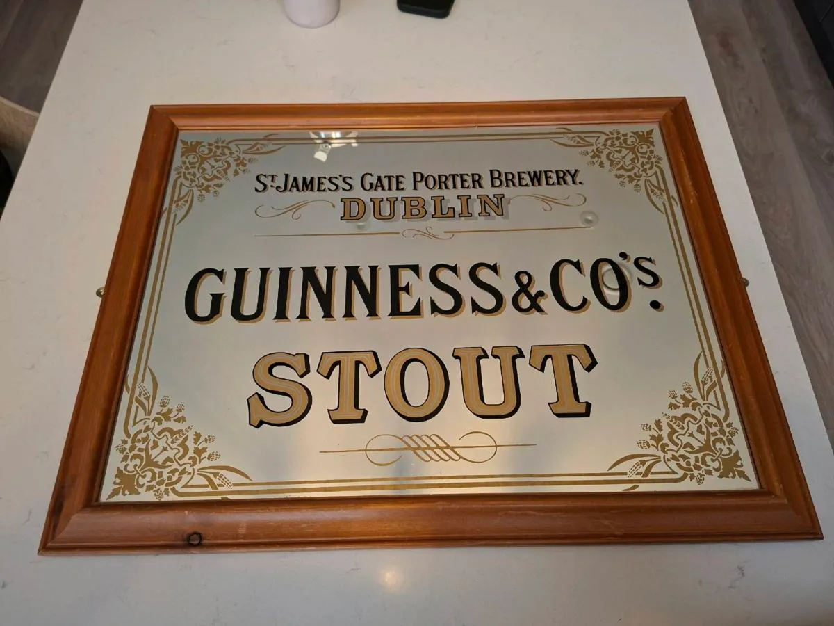 Antique Guinness Mirror - Image 3