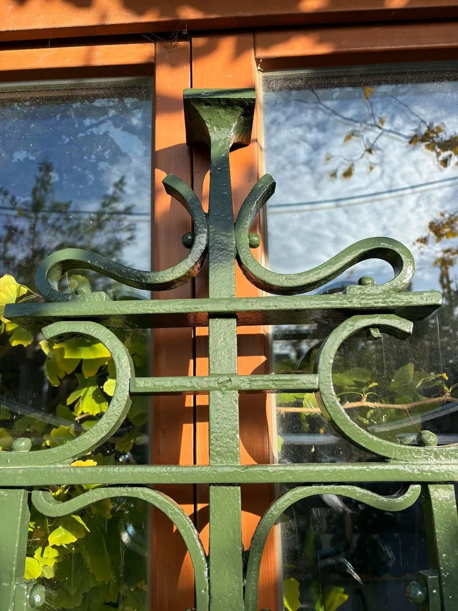 Ornate Green Wrought Iron Gates - Image 4