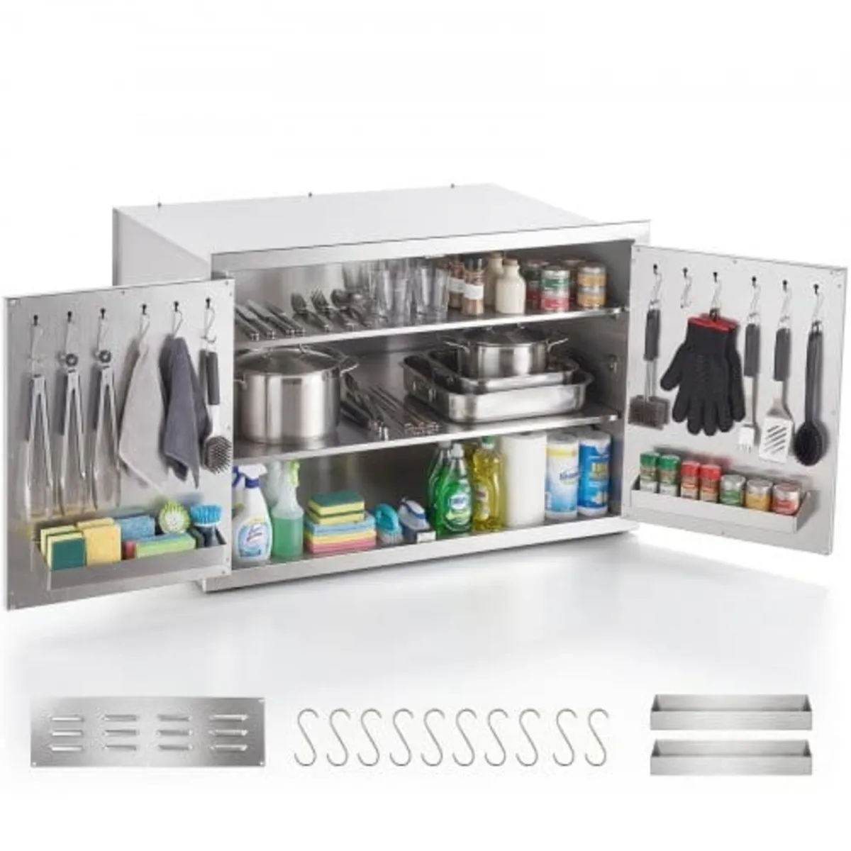 Outdoor Kitchen Cabinet, 52 x 52 x 76 cm (WxHxD), - Image 1