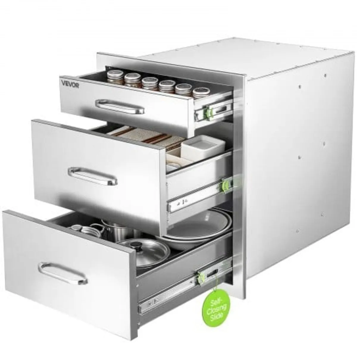 Outdoor Kitchen Drawers, 44.2 x 52 x 51.8 cm (WxHx - Image 1
