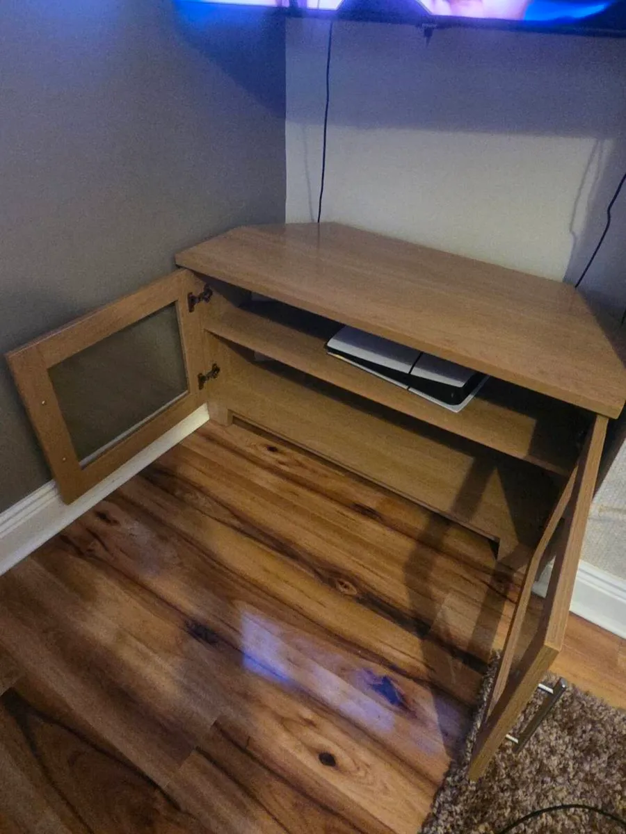 Solid oak TV Unit - Image 3