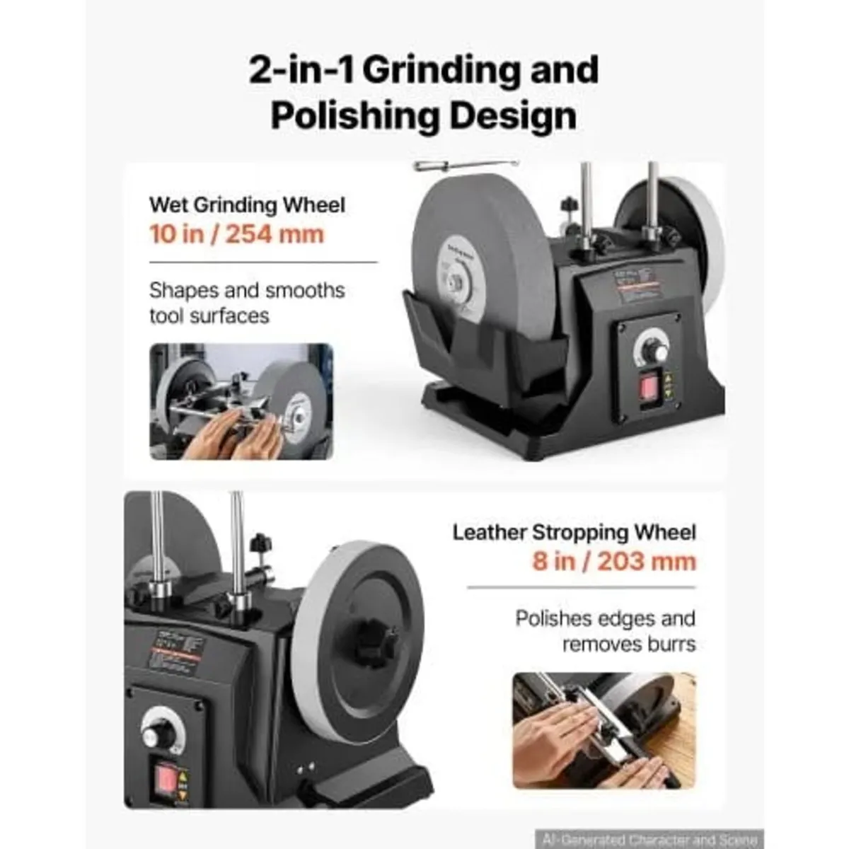 Water-Cooled Grinder Knife Sharpener 70W 90–160 RP - Image 2