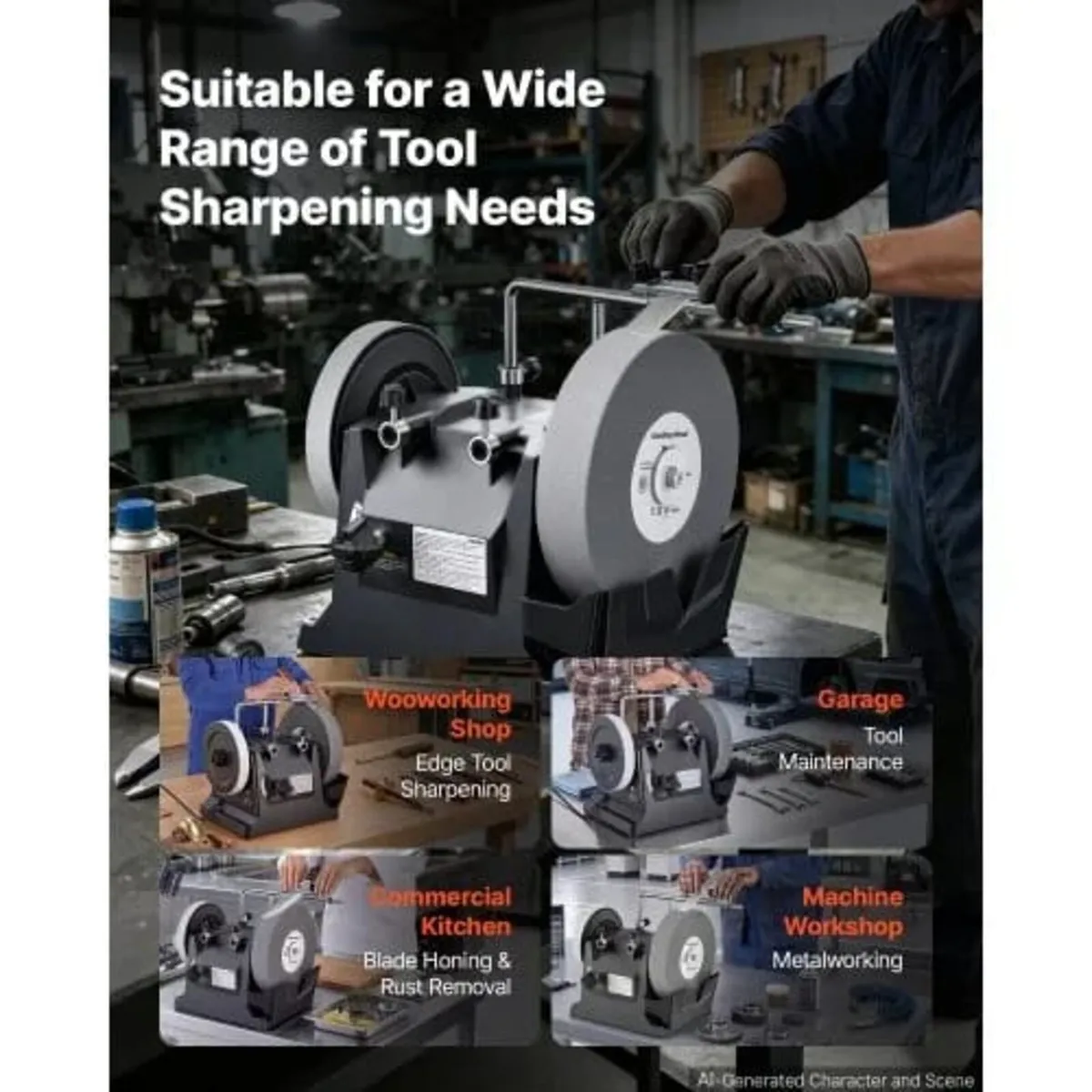 Water-Cooled Grinding Machine, 200W 120RPM Knife S - Image 4