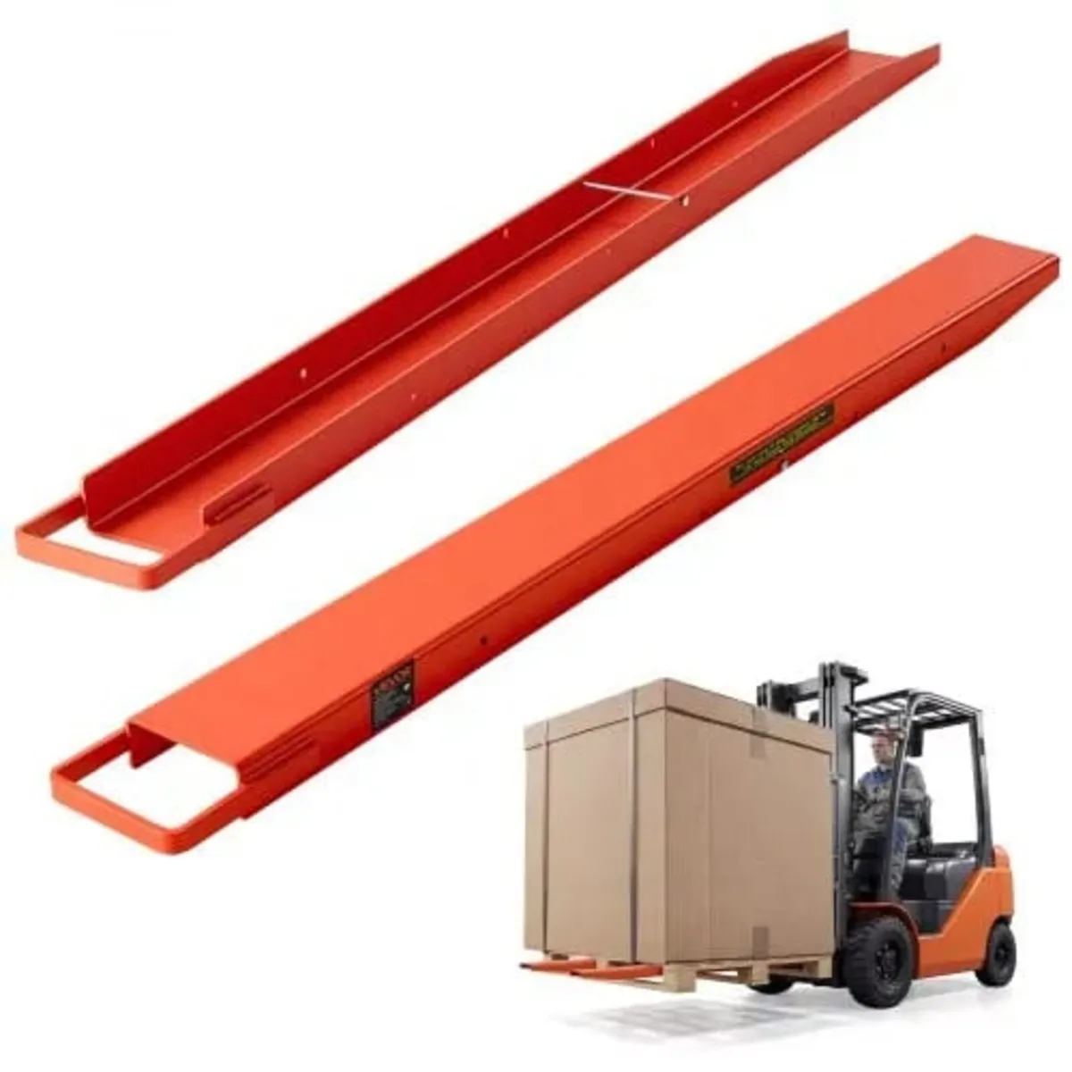 Forklift Extensions 1520 x 115 mm, Retaining Loop - Image 1