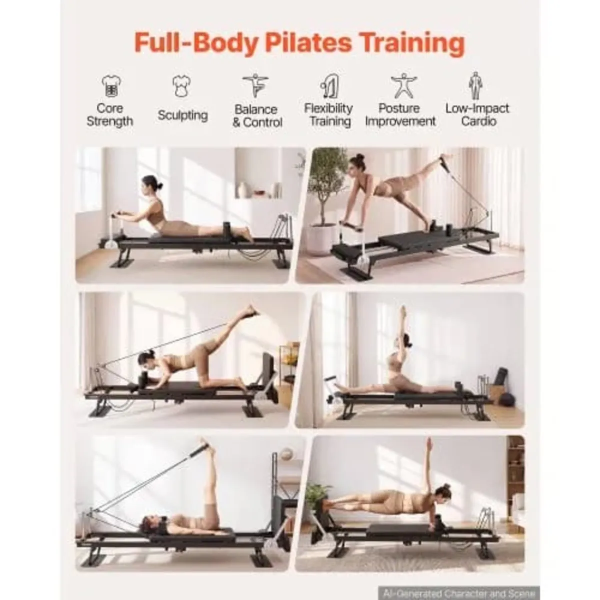 Pilates Reformer 2.3 m Foldable Pilates Machine 18 - Image 2