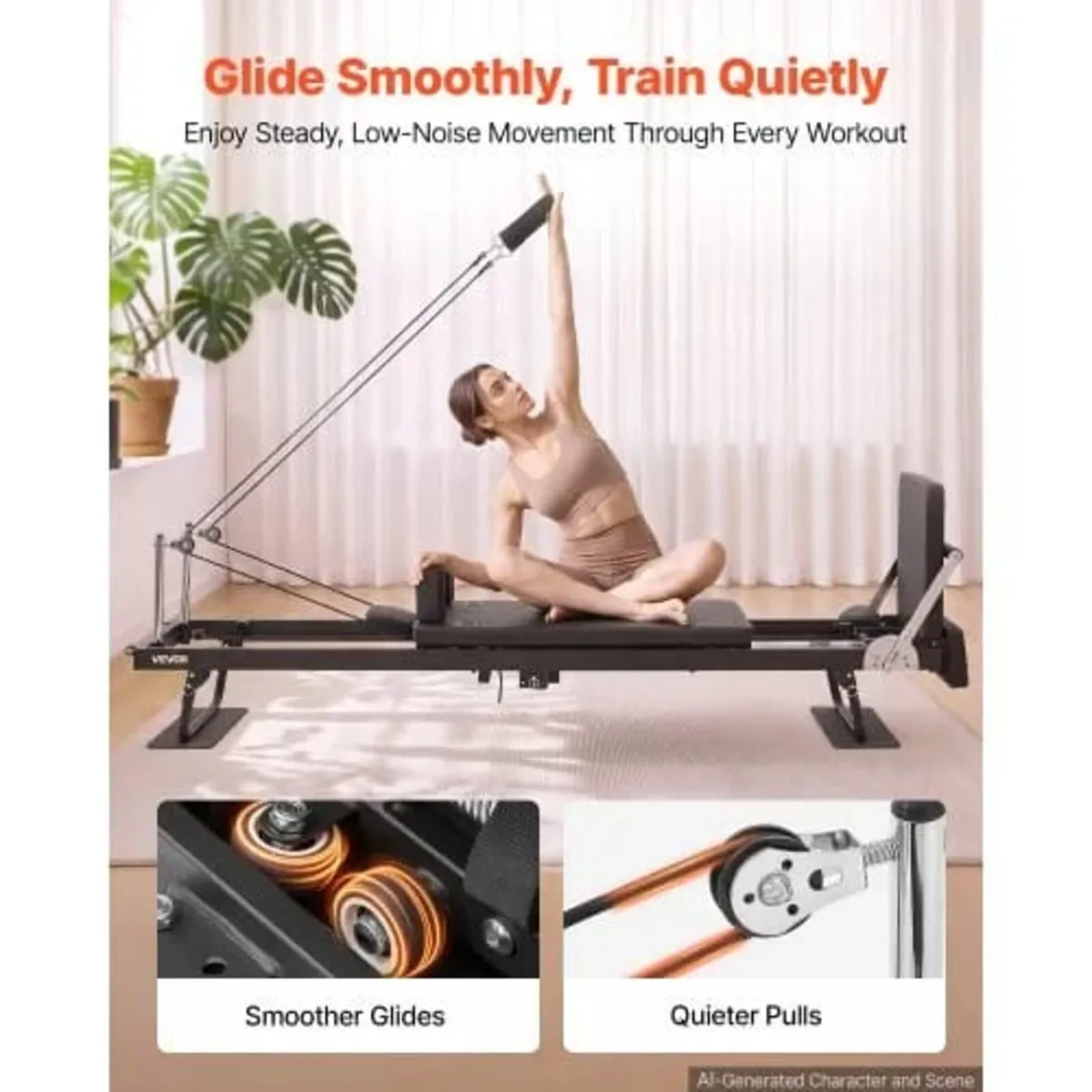 Pilates Reformer 2.3 m Foldable Pilates Machine 18 - Image 3