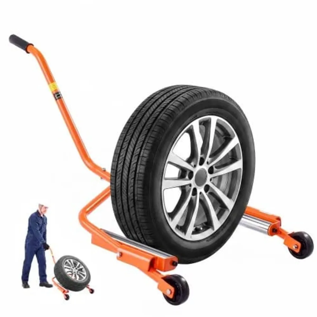 Tire Wheel Dolly, 204kg Heavy Duty Steel Truck Car - Image 1
