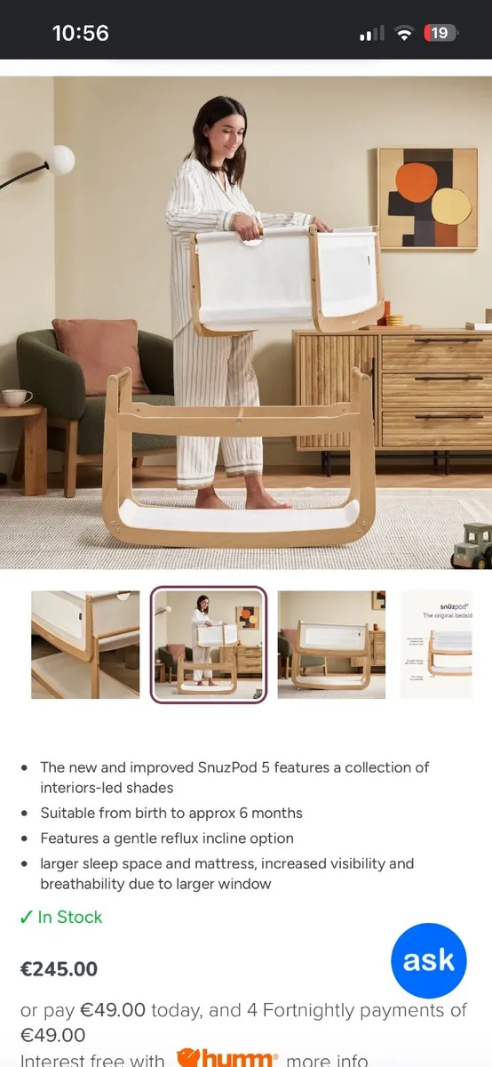 Snuz Pod Cot - Image 1